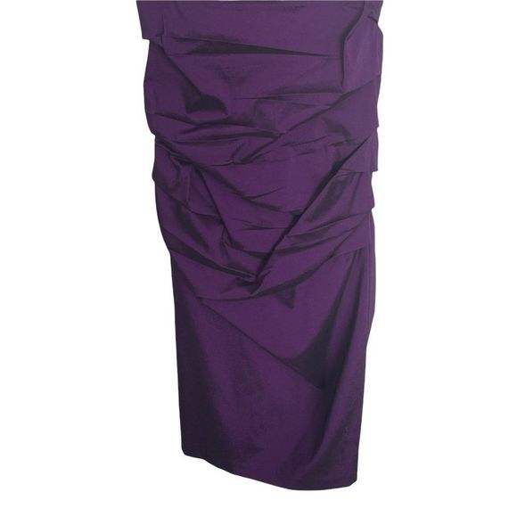 Melrose Bodycon Ruched Purple Dress Size 10 - Picture 9 of 12